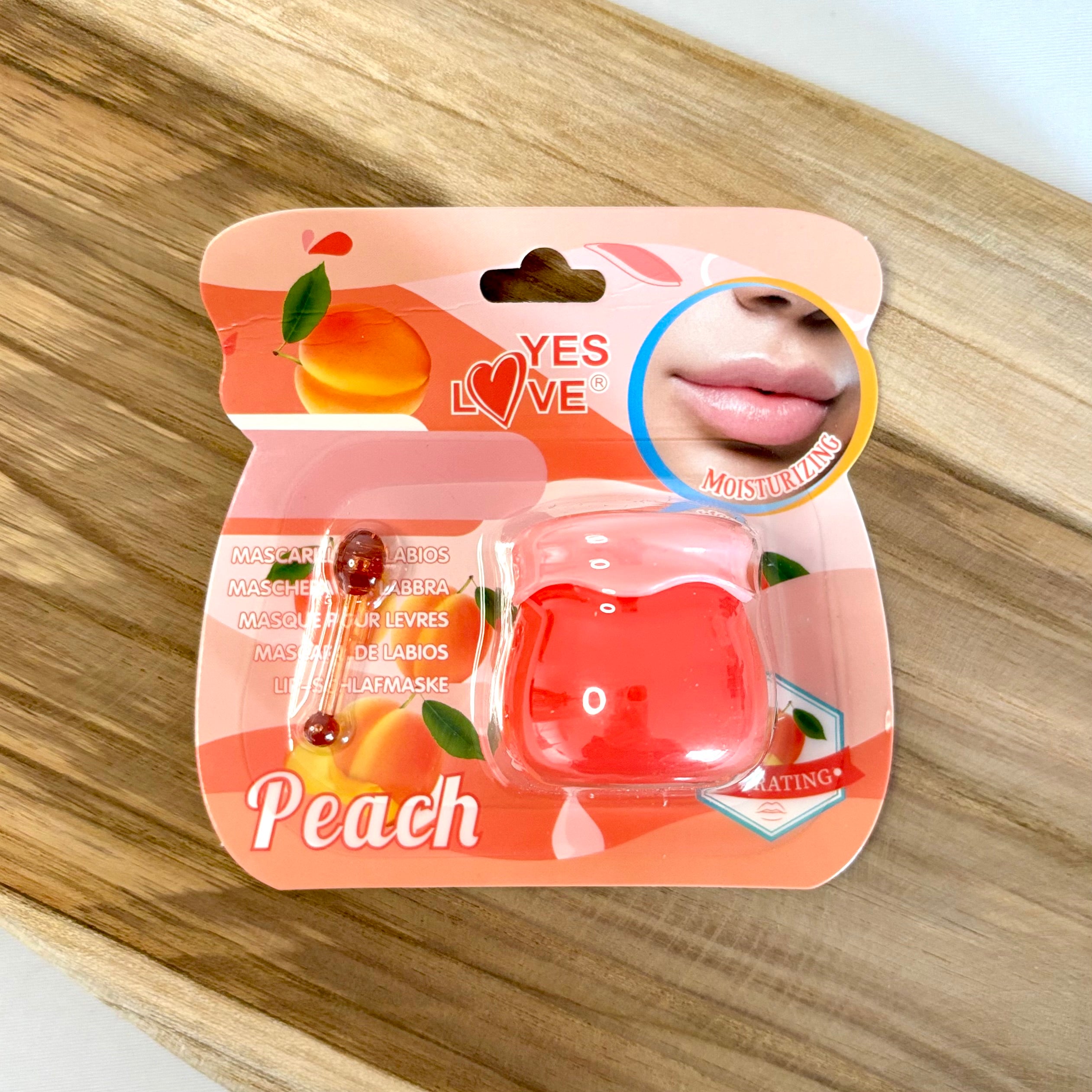 Masques à lèvres - Pêche